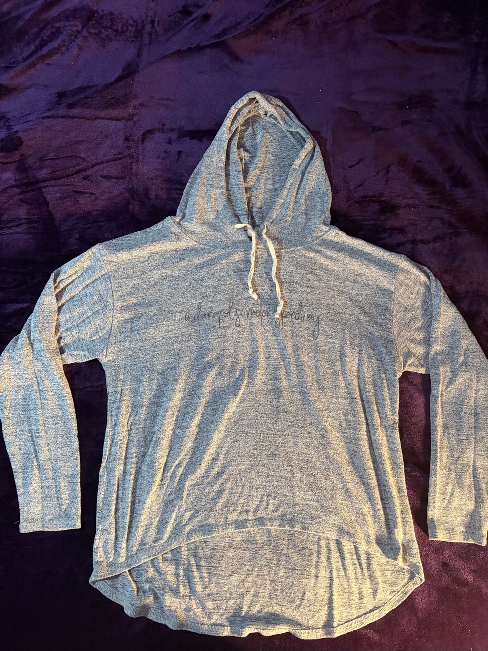Light Gray Hooded Women’s Pullover Sweater